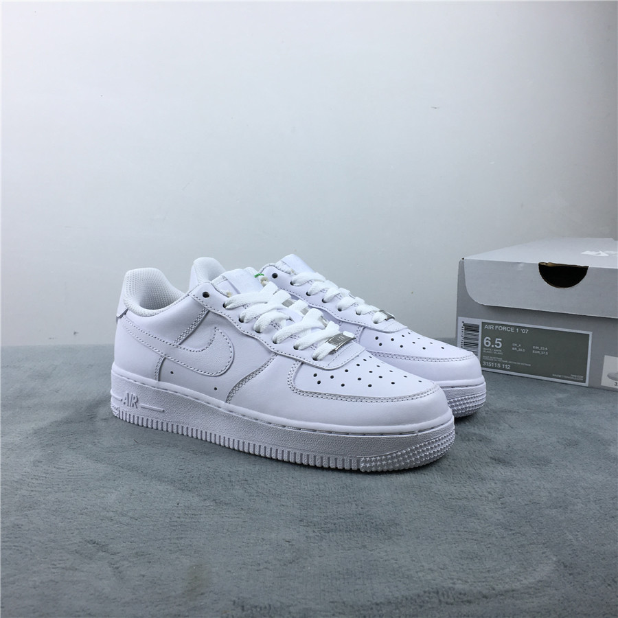 Nike Air Force 1 '07 All White Shoes For Women
